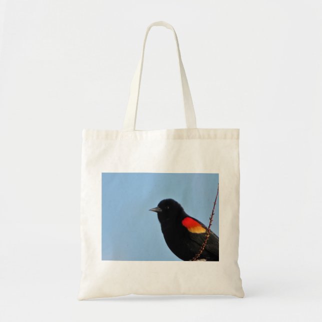 Red Wing Blackbird Tote Bag (Front)