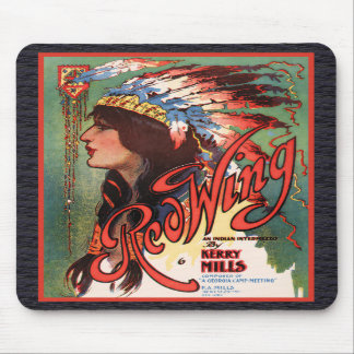 Red Wing Indian Maiden Mousepad