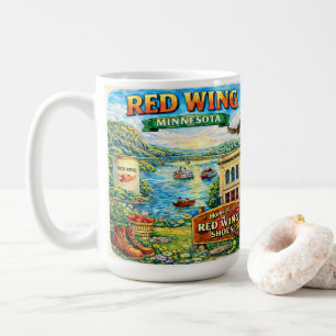 Red Wing, Minnesota Souvenir Gift Latte Mug