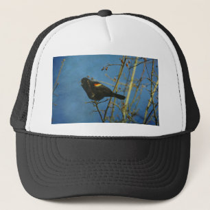 Red-Winged Black Bird singing Trucker Hat