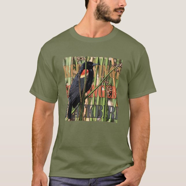 Red Winged Blackbird T-shirt (Front)