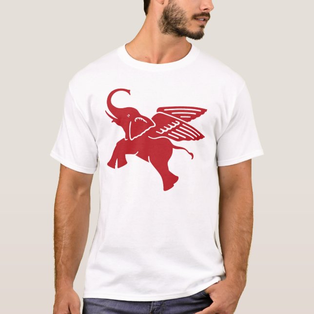 Red winged elephant T-Shirt (Front)