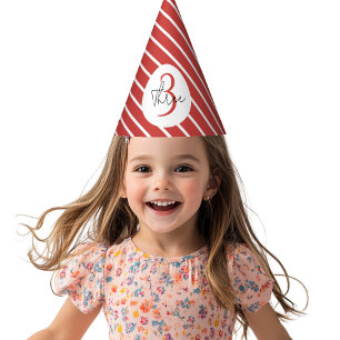 Red Winter Bear & Snowmen   Winter Wonderland Party Hat