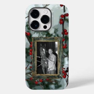 Red Winter Berries Holiday Photo Cell Phone Case