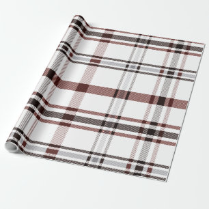 Red Winter Plaid Wrapping Paper