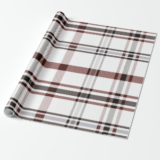Red Winter Plaid Wrapping Paper