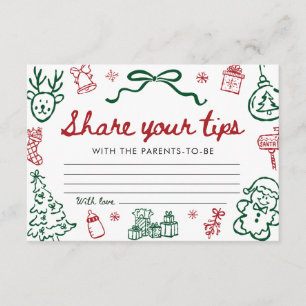 Red Winter Share Your Tips for The Parents Game Enclosure Card