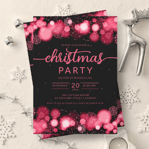 Red Winter Wonderland Company Christmas Party Invitation