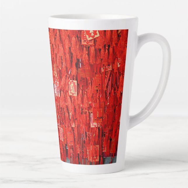 Red Wishes Latte Mug (Right)