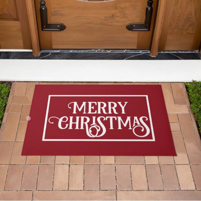 Red with White Holiday Doormat (Creator Uploaded)