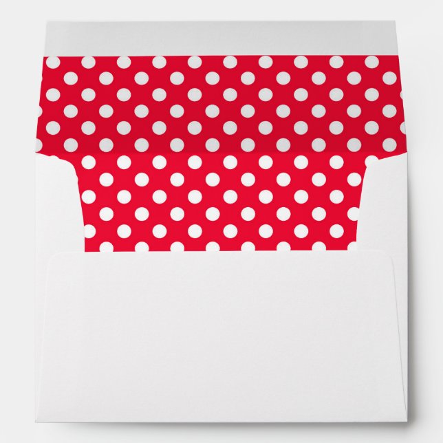 Red with White Polka Dots - Envelope (Back (Bottom))