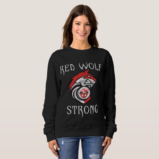 Red Wolf Strong Sweatshirt (Front Full)