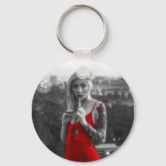 Red woman key ring (Front)