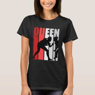 Red Womens Wrestling Queen Birthday Strong Wrestle T-Shirt