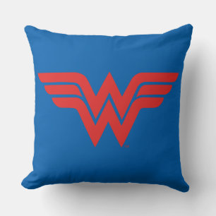 Red Wonder Woman Logo Cushion