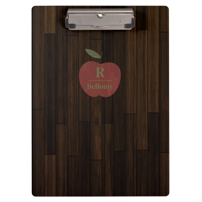Red Wood Apple Clipboard (Front)