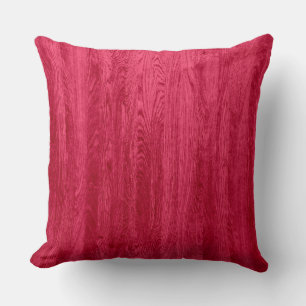 Red Wood Grain Texture Cushion