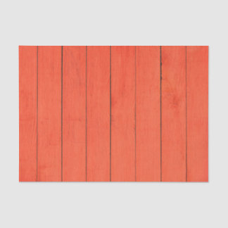 RED WOOD PANEL LOOK STRIPS TISSUE PAPER
