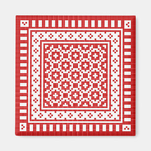 Red work #1 magnet