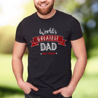 Red World’s Greatest Dad Distressed Typography