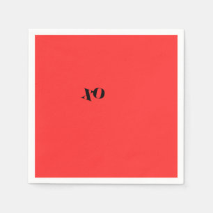 Red XO Napkins
