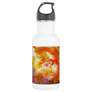 Red Yellow Abstract 532 Ml Water Bottle