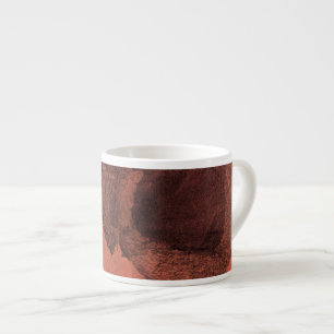 Red yellow abstract painting brush digital art espresso cup