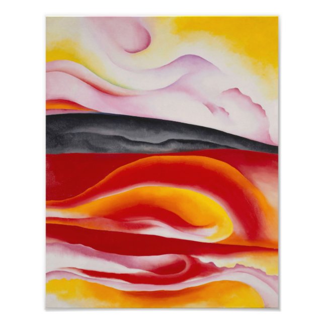 Red, Yellow and Black Streak | Georgia O'Keeffe | Photo Print (Front)
