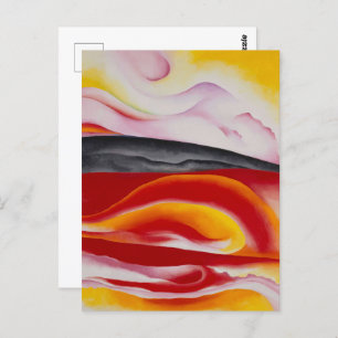 Red, Yellow and Black Streak   Georgia O'Keeffe   Postcard