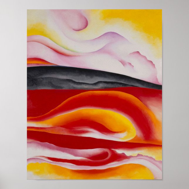 Red, Yellow and Black Streak | Georgia O'Keeffe | Poster (Front)