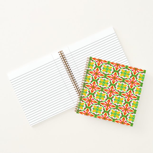 Red, Yellow and Lime Green Notebook (Inside)