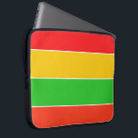 Red, Yellow and Lime Green Stripes Laptop Sleeve<br><div class="desc">Bright and cheerful striped patterned neoprene laptop sleeve featuring red,  yellow and lime green. Can add text or initials to personalise. 

By https://www.zazzle.com/store/celestesheffey</div>