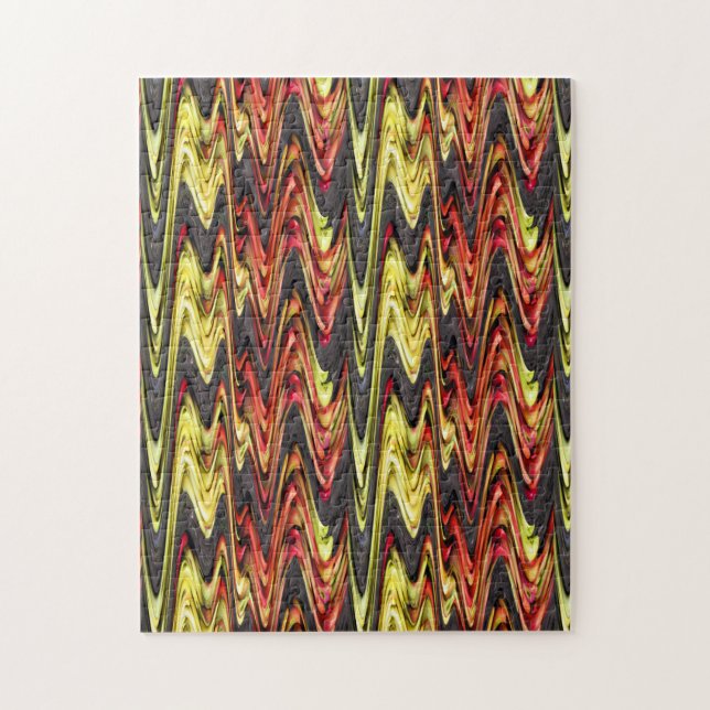 Red Yellow Apple Garden Abstract Jigsaw Puzzle (Vertical)