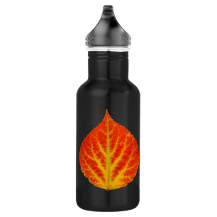 Red & Yellow Aspen Leaf #10 532 Ml Water Bottle