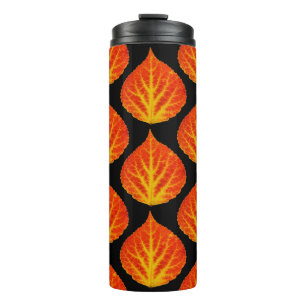 Red & Yellow Aspen Leaf #10 Thermal Tumbler