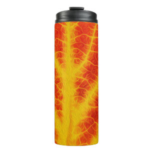Red & Yellow Aspen Leaf #10 Thermal Tumbler