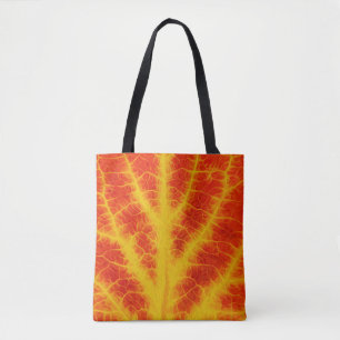 Red & Yellow Aspen Leaf #10 Tote Bag