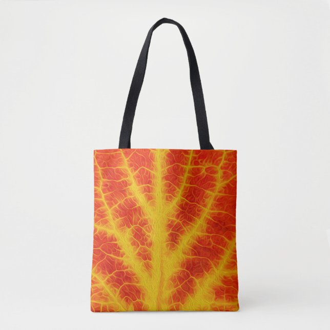 Red & Yellow Aspen Leaf #10 Tote Bag (Front)