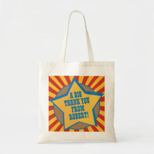 Red Yellow Blue Child's Circus Birthday Thank You Tote Bag