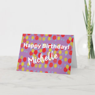 Red Yellow Blue Dotty Card