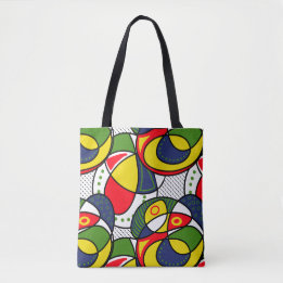 Red Yellow Blue Green Beach Ball Tote Bag