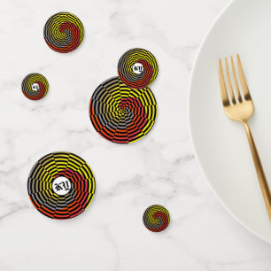 Red Yellow Blue Spiral by Kenneth Yoncich Confetti