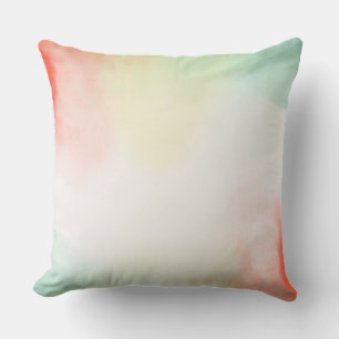 Red Yellow Blush Tie Dye Cushion
