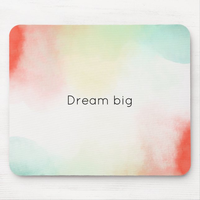 Red Yellow Blush Tie Dye Mouse Pad (Front)