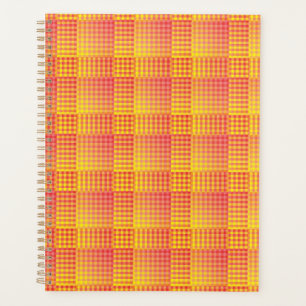Red Yellow Checker Abstract Pattern Planner