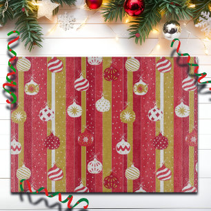 Red Yellow Christmas Tree Ornaments Cutting Board