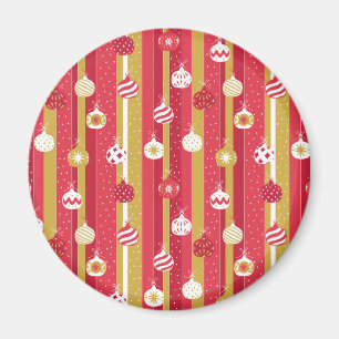 Red Yellow Christmas Tree Ornaments Magnet