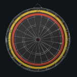 Red Yellow Dartboard<br><div class="desc">Red yellow house party modern, man cave, man den dartboard.</div>