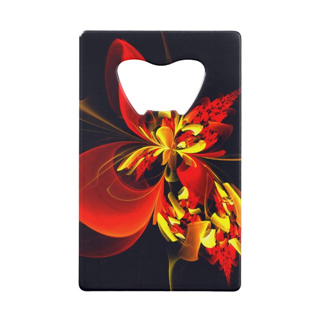 Red Yellow Floral Modern Abstract Art Pattern #10 (Front)