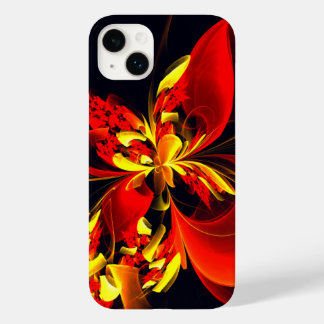 Red Yellow Floral Modern Abstract Art Pattern #10 Case-Mate iPhone 14 Plus Case